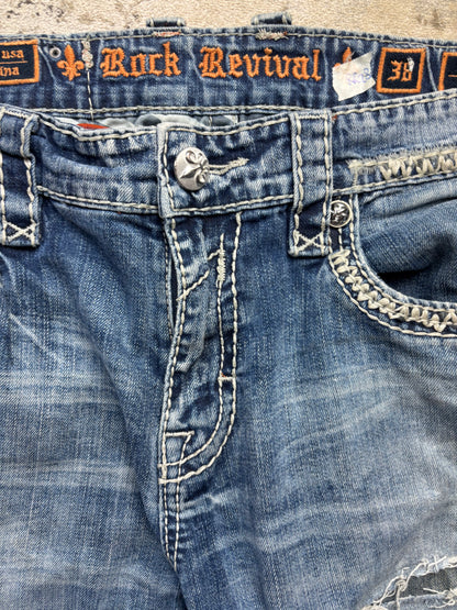 ROCK REVIVAL JEANS W38 L34 #RR28