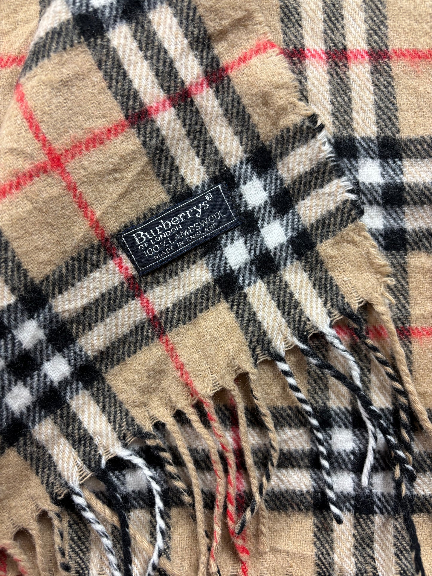 BURBERRY NOVACHECK SCARF BEIGE