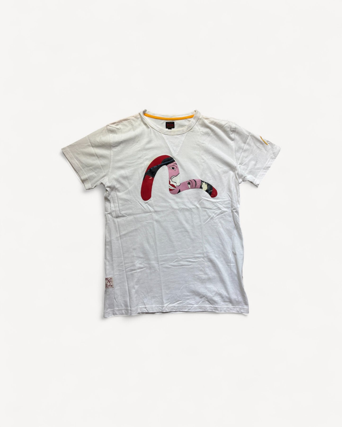 EVISU WHITE T-SHIRT (M)