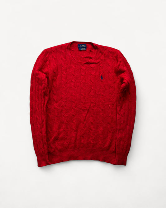 RALPH LAUREN RED KNIT (S)