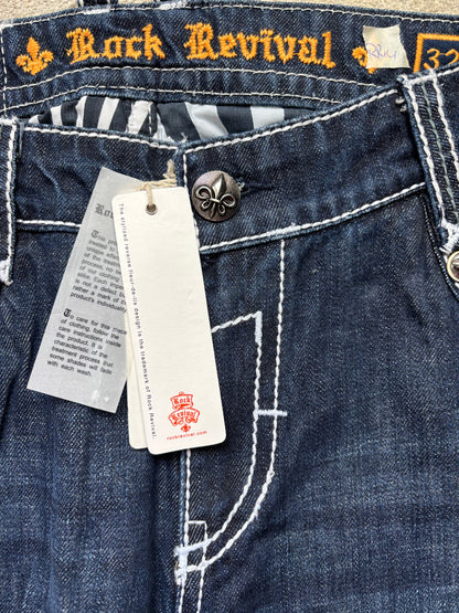 ROCK REVIVAL JEANS W32 L32 #RR15