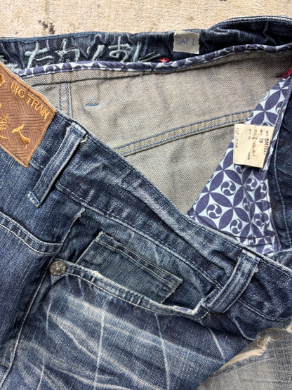 JAPANESE EMBROIDERED DENIM W31 L34 #JAP2