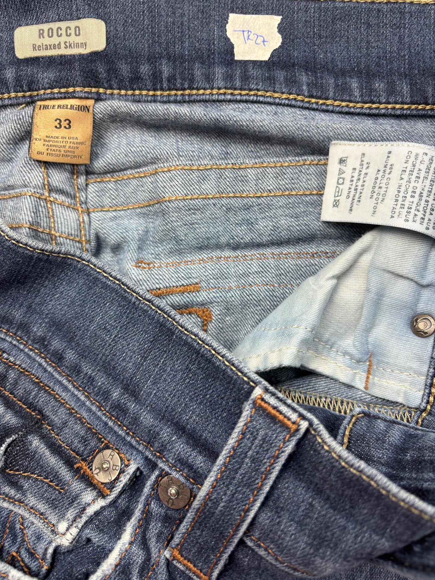 TRUE RELIGION JEANS W33 L32 #TR27