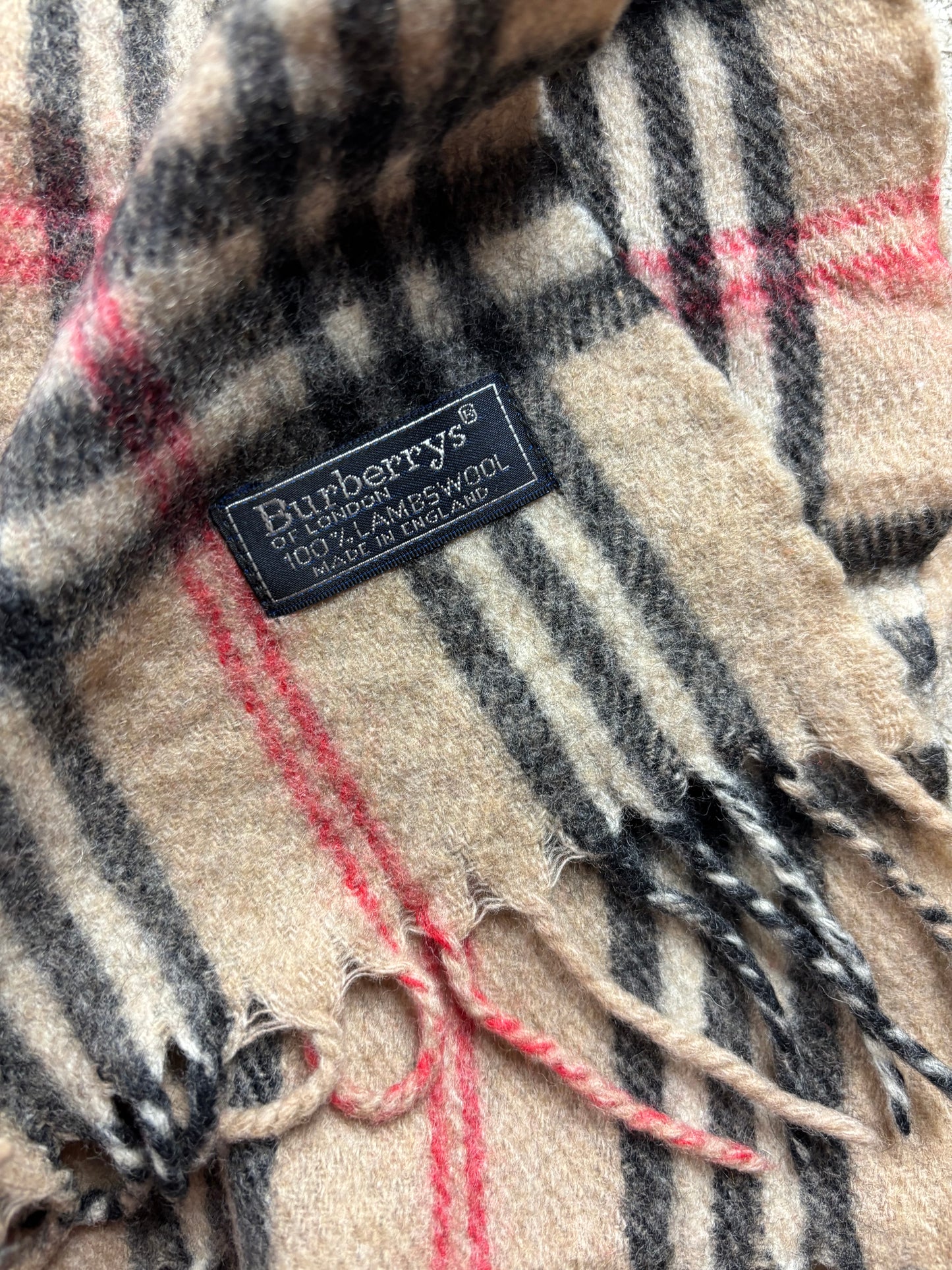 BURBERRY NOVACHECK SCARF BEIGE