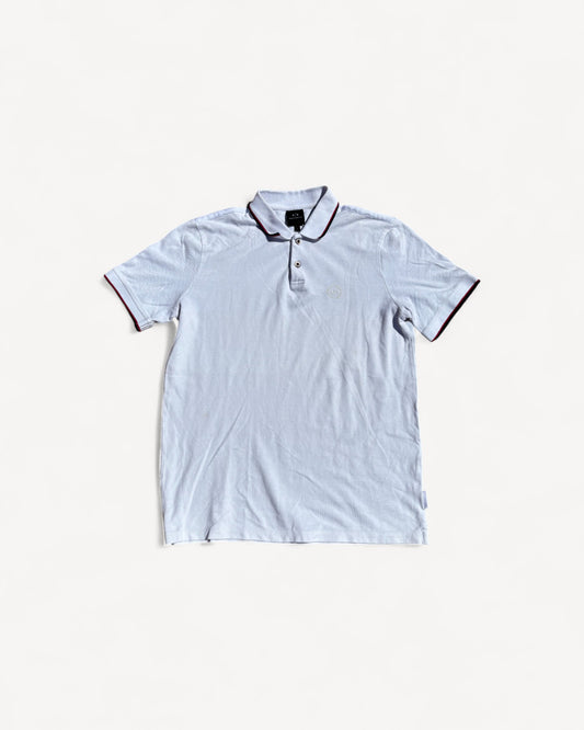 ARMANI WHITE POLO SHIRT (L)