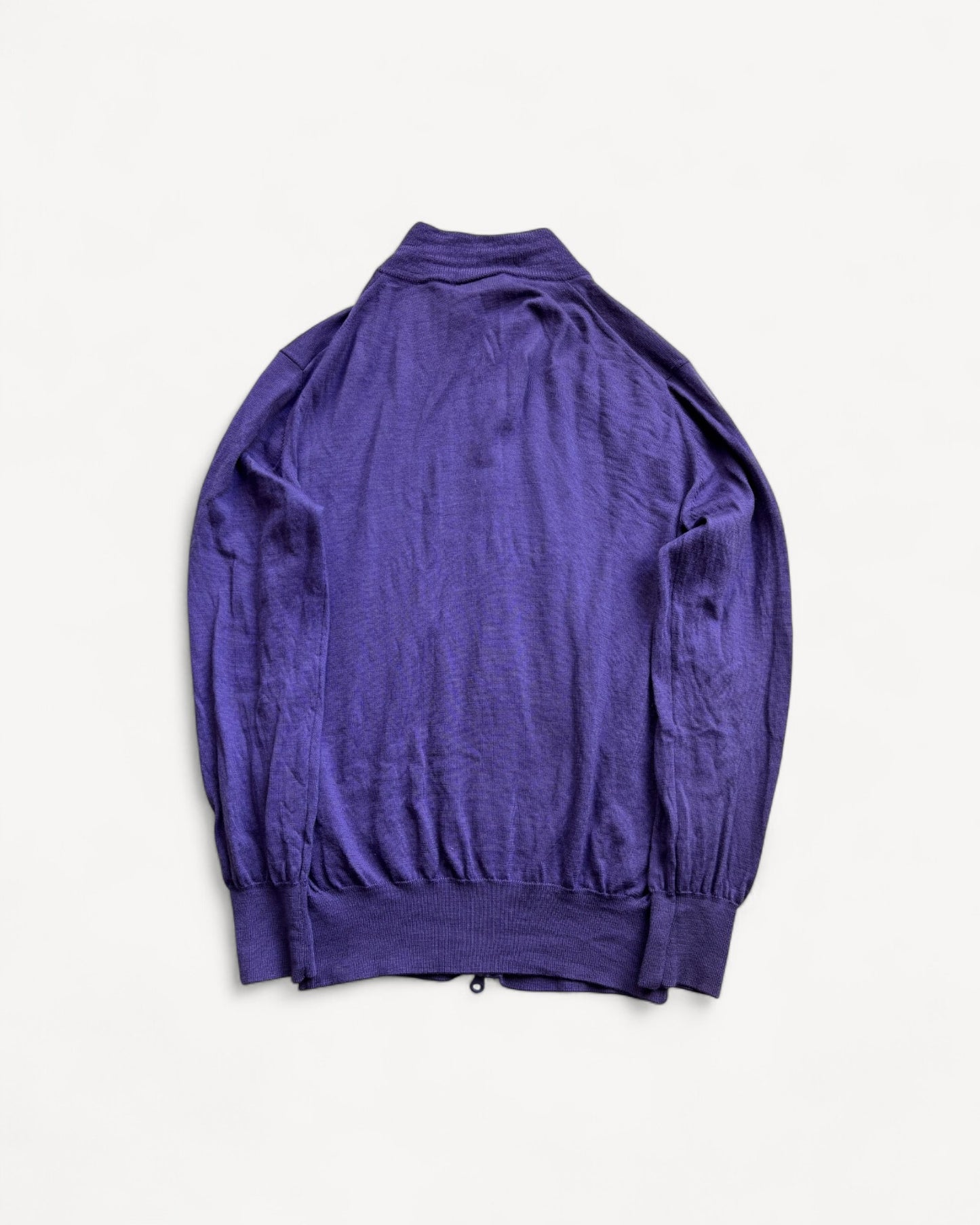 LACOSTE PURPLE ZIP UP KNIT (M)