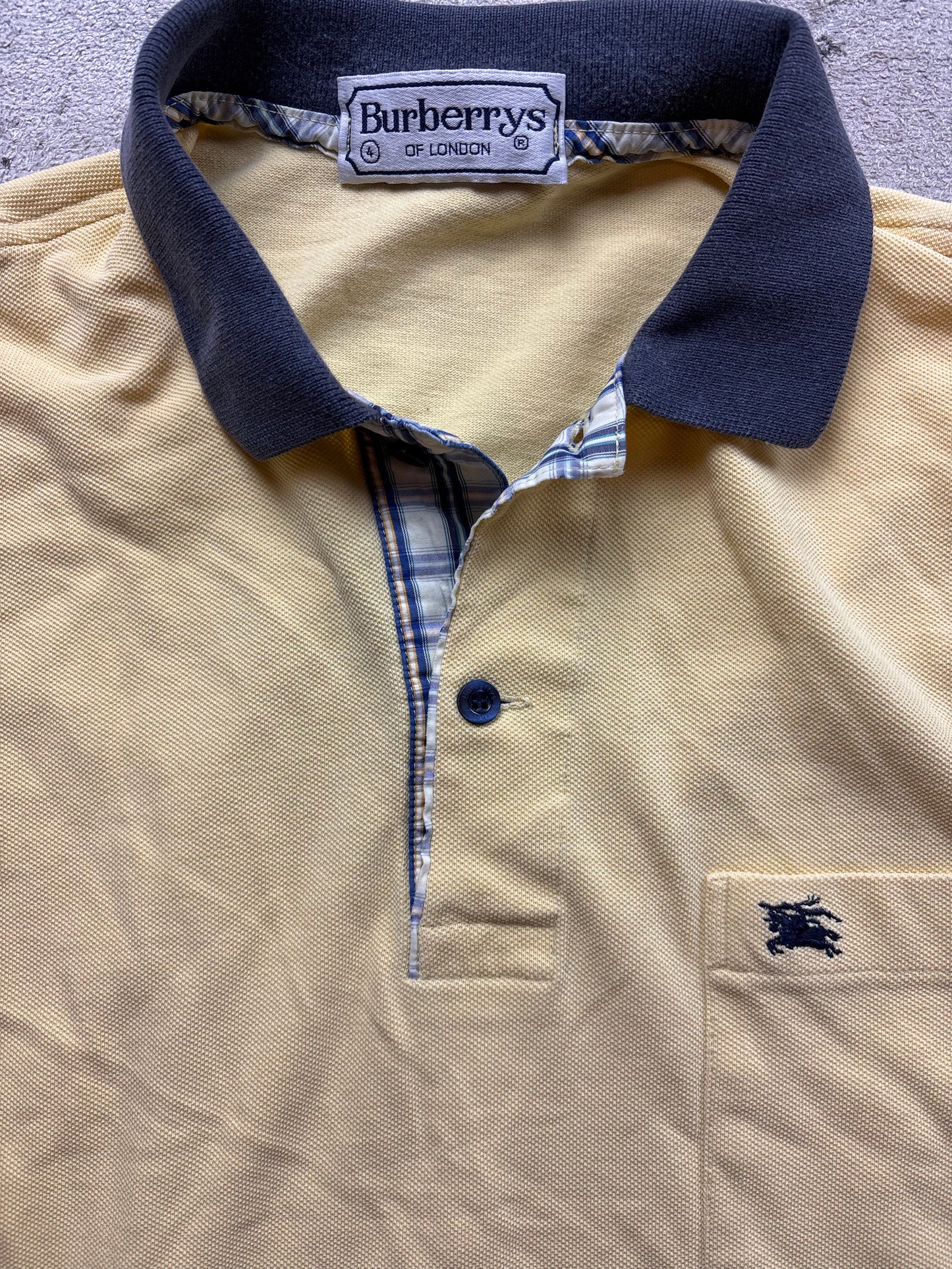 BURBERRY YELLOW POLO SHIRT (M)