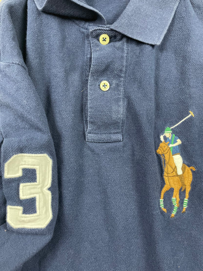 RALPH LAUREN POLO LONGSL. SHIRT NAVY (S)