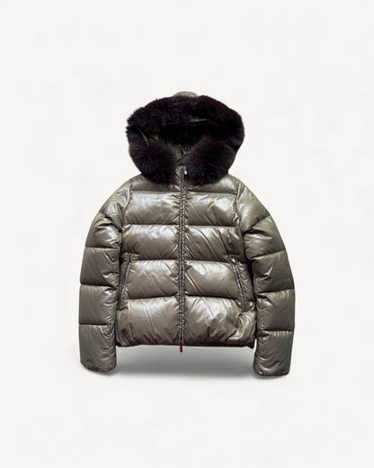 DUVETICA GREEN WOMEN PUFFER JACKET (S)