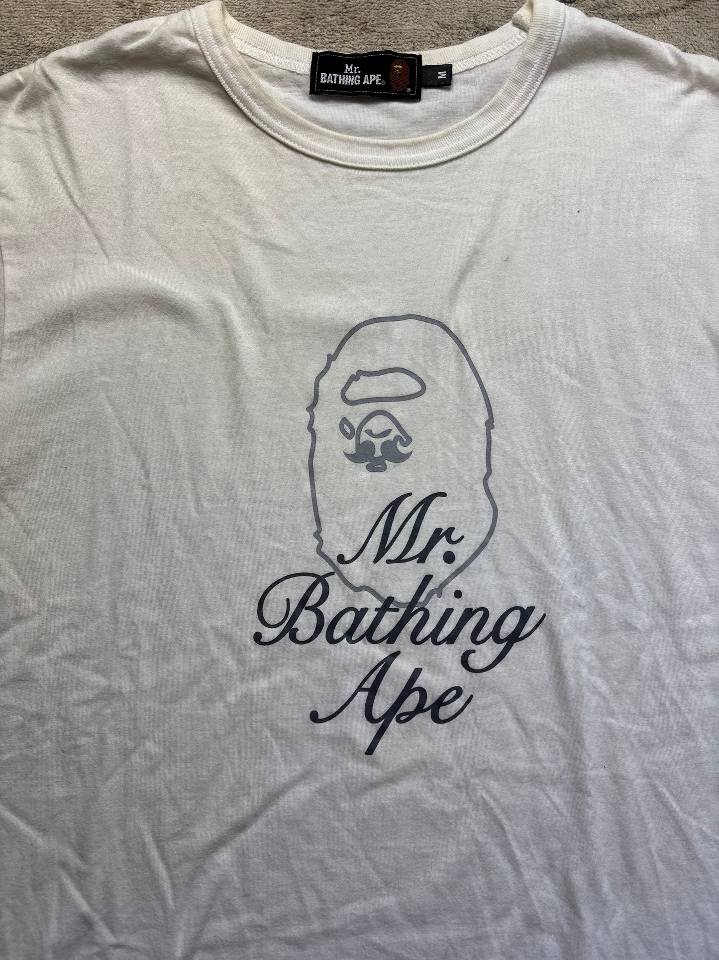 BAPE WHITE T-SHIRT (M)