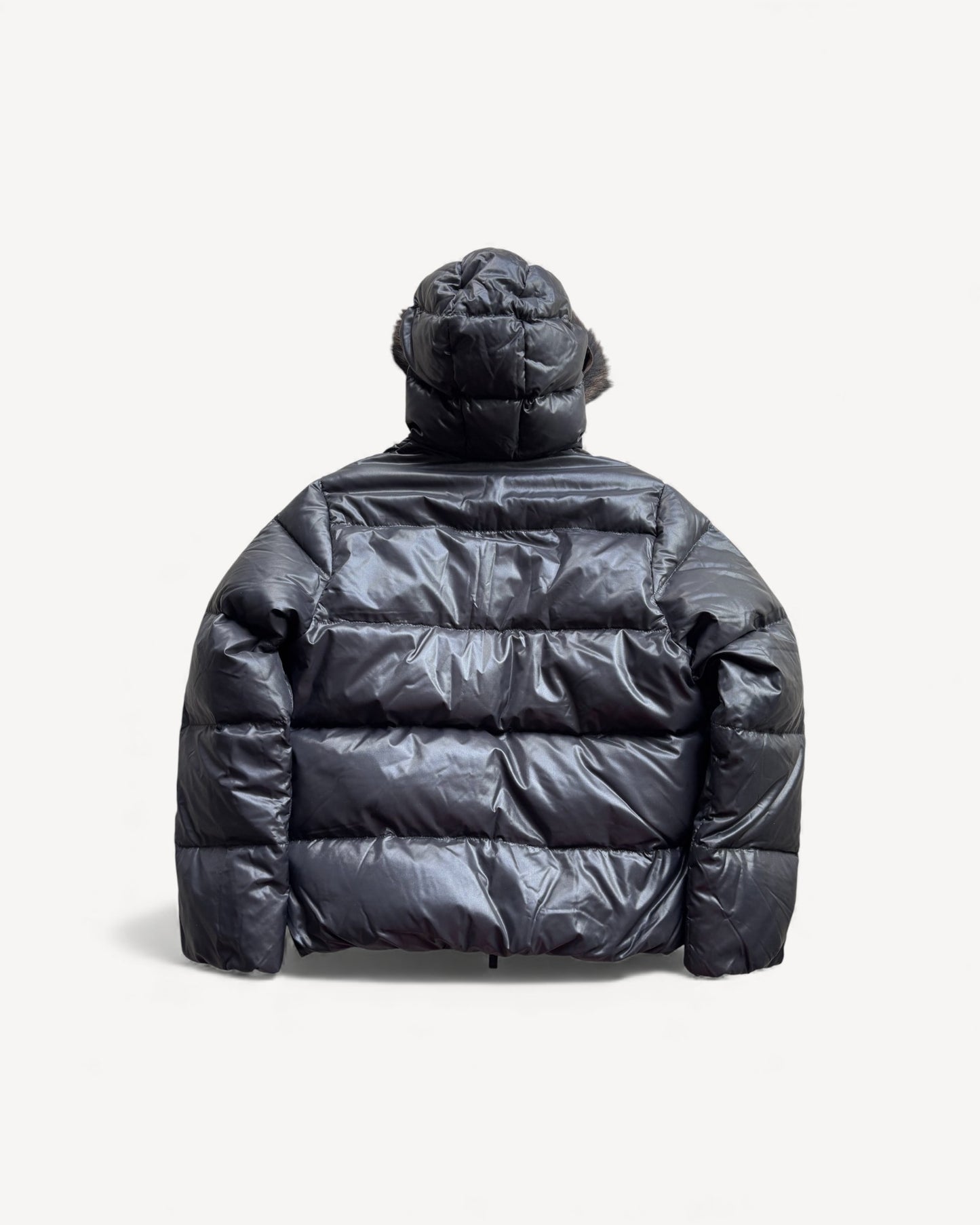 DUVETICA BLACK PUFFER JACKET (M)