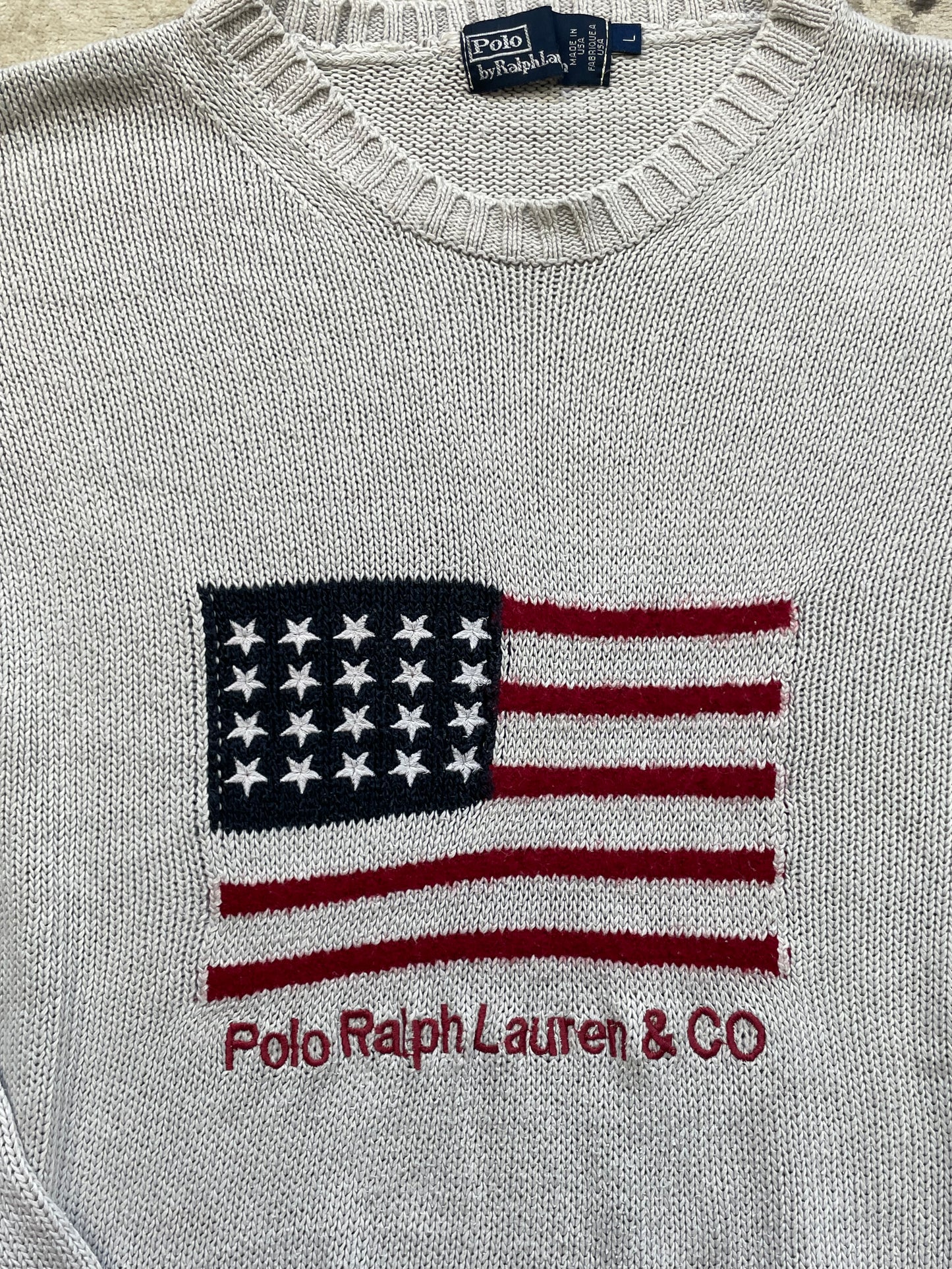 RALPH LAUREN USA KNIT (L)