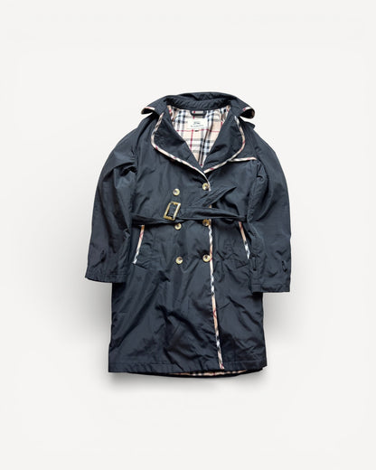 BURBERRY BLACK TRENCHCOAT (S)