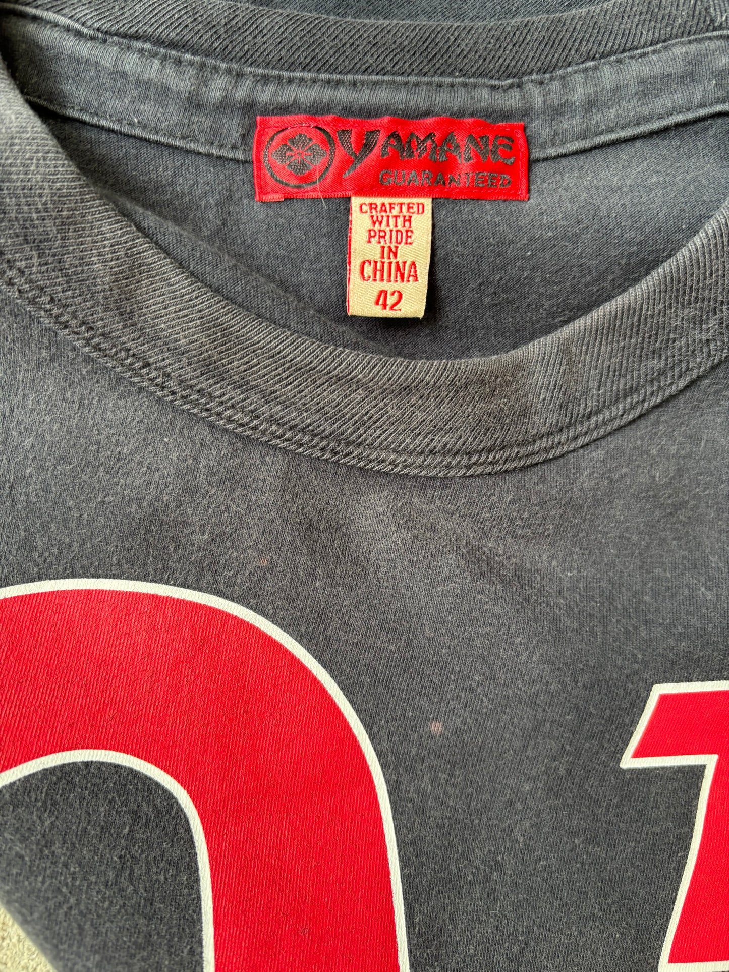 EVISU NAVY T-SHIRT (L)