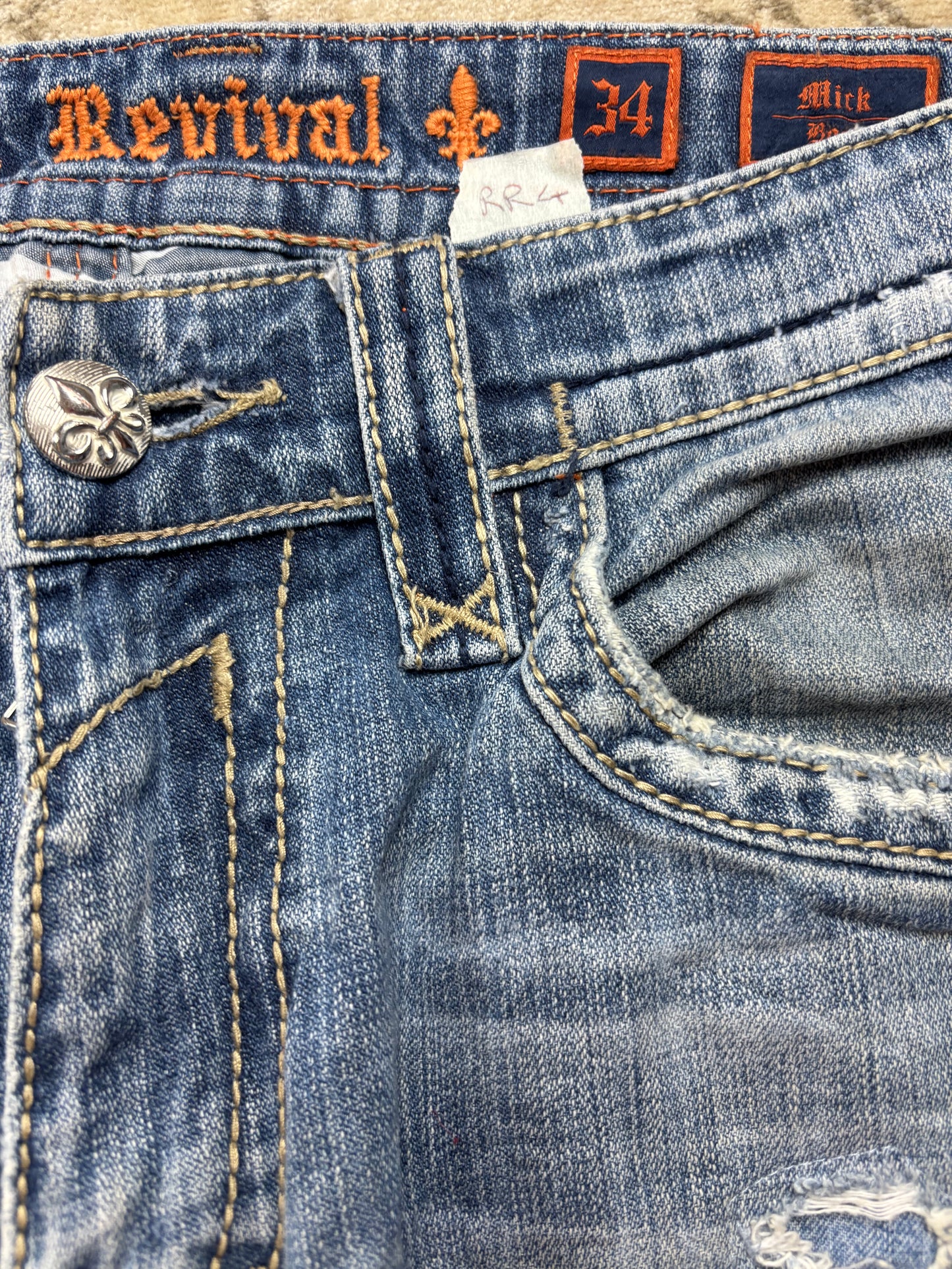 ROCK REVIVAL JEANS W34 L32 #RR4