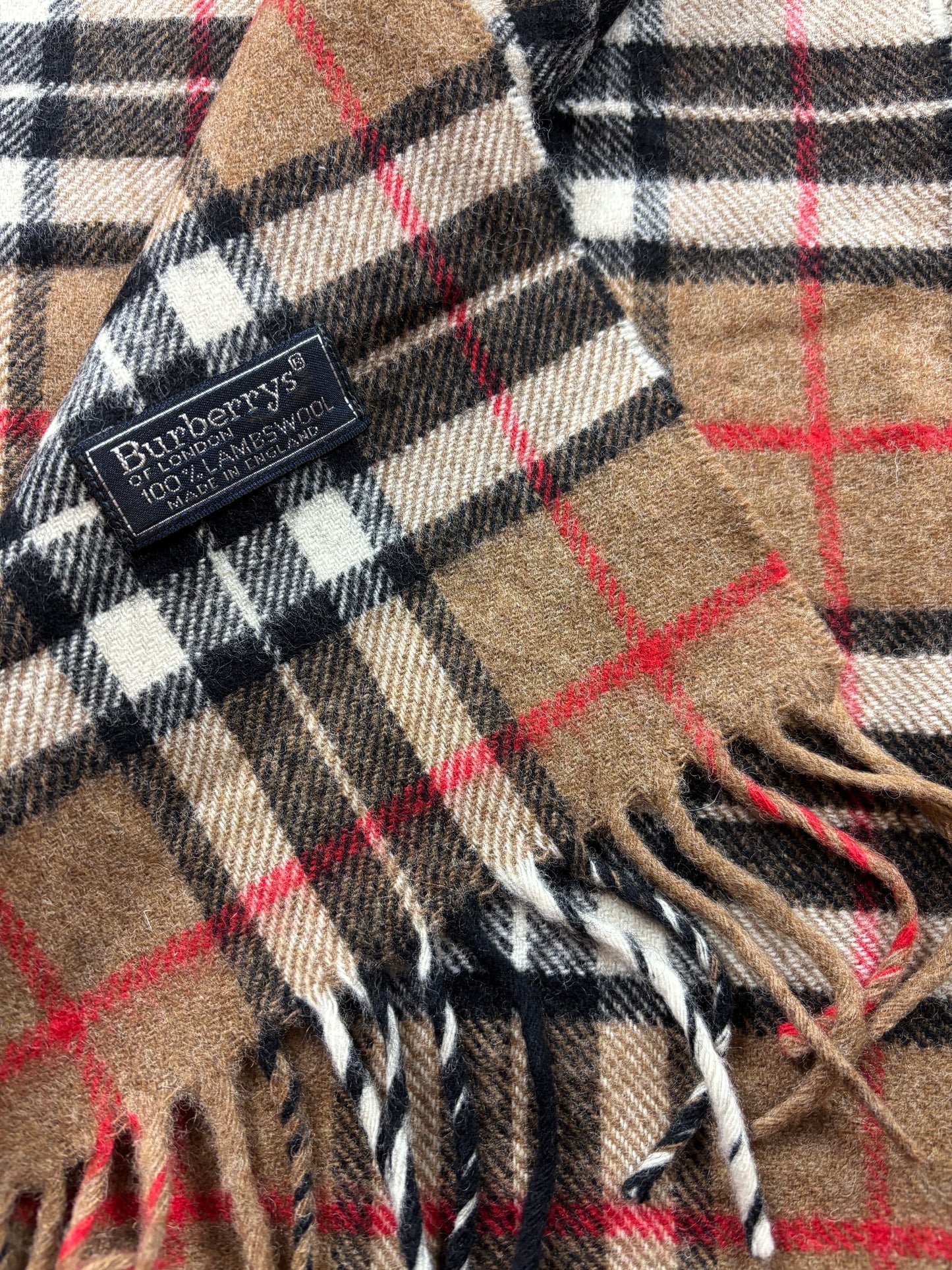 BURBERRY NOVACHECK SCARF BEIGE