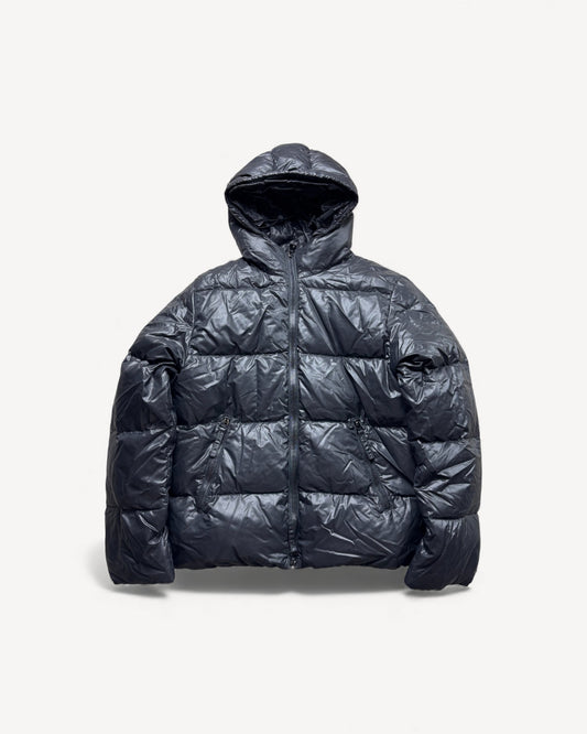 DUVETICA BLACK PUFFER JACKET (M)