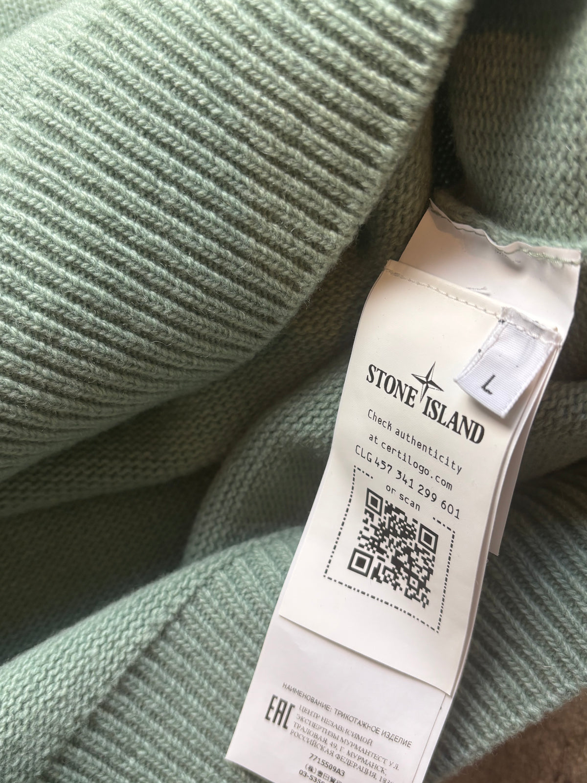 STONE ISLAND MINT KNIT (L)