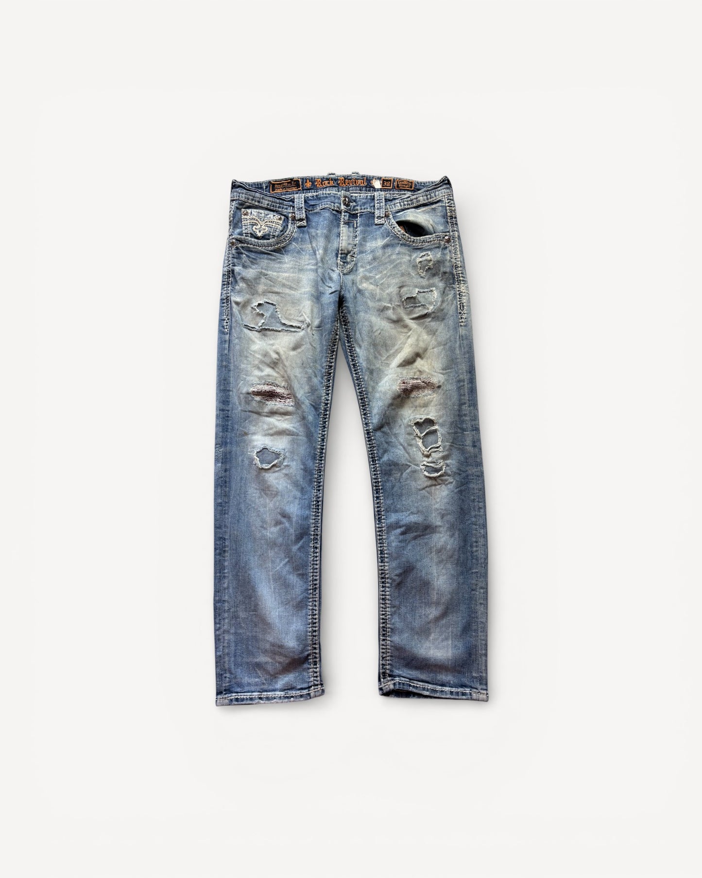ROCK REVIVAL JEANS W38 L32 #RR21
