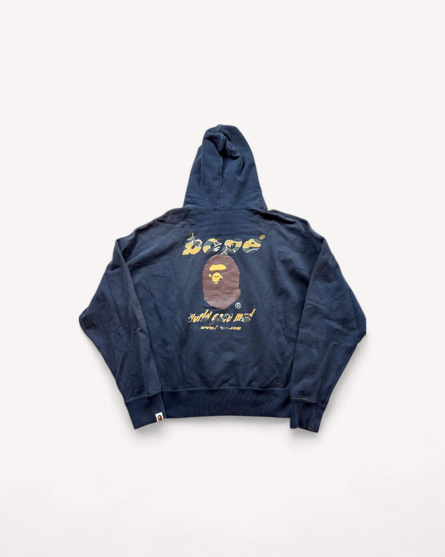 BAPE BLUE HOODIE (L)