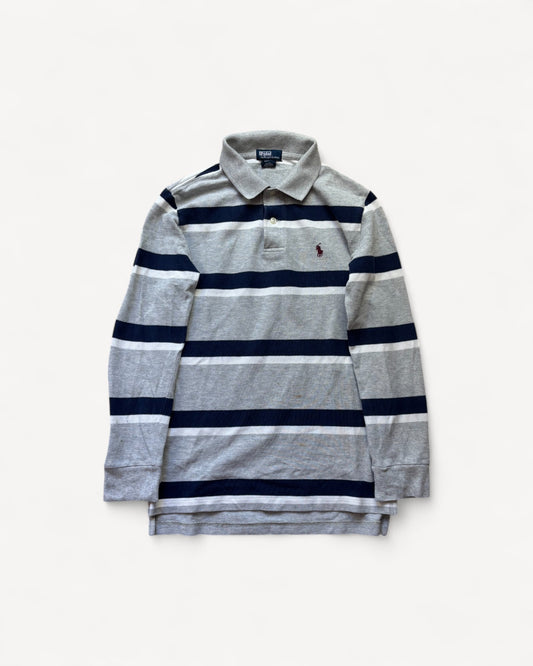 RALPH LAUREN LONGSL. POLO SHIRT GREY (S)