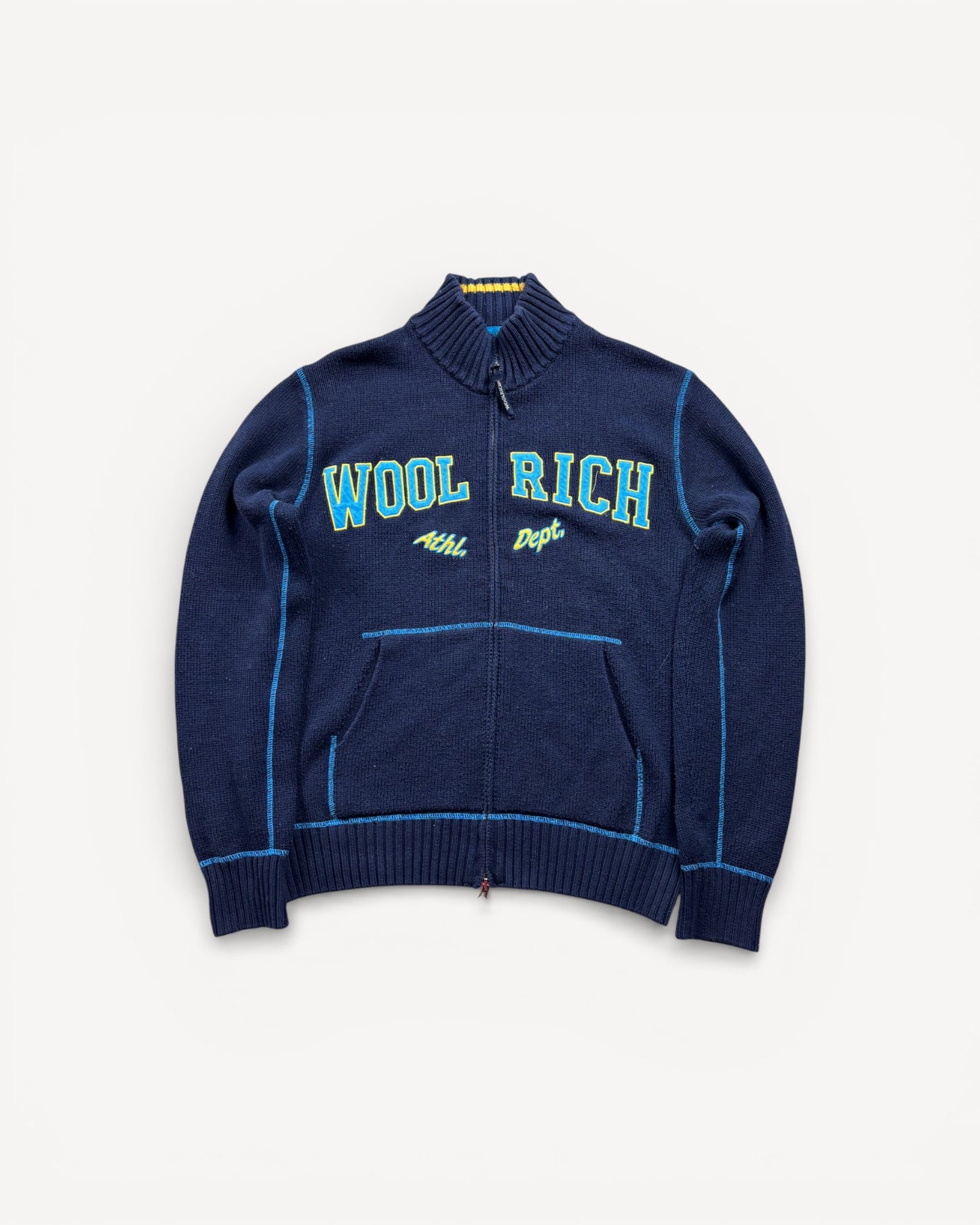 WOOLRICH ZIP UP KNIT (M)