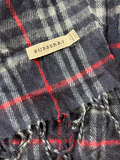 BURBERRY NOVACHECK SCARF NAVY