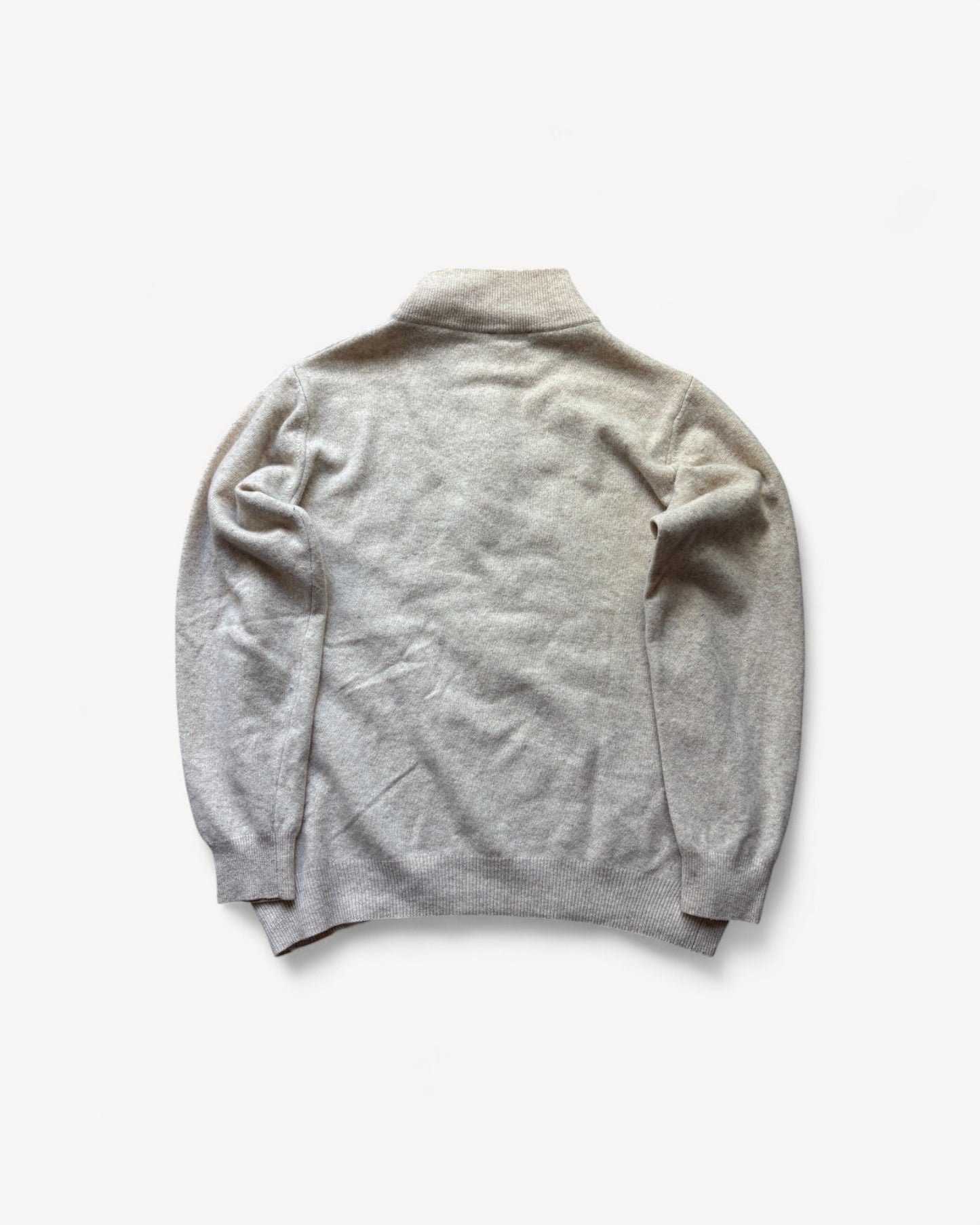 BURBERRY HALF ZIP UP HOODIE (M)