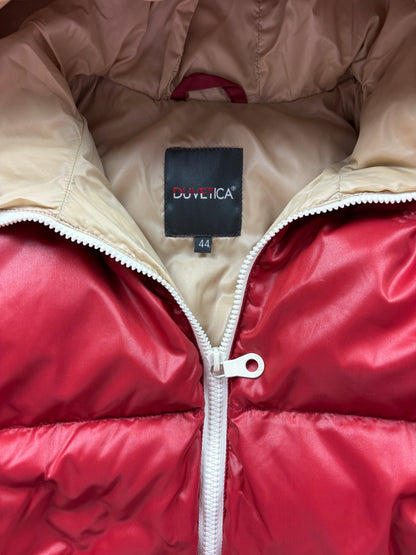 DUVETICA RED PUFFER JACKET (S)