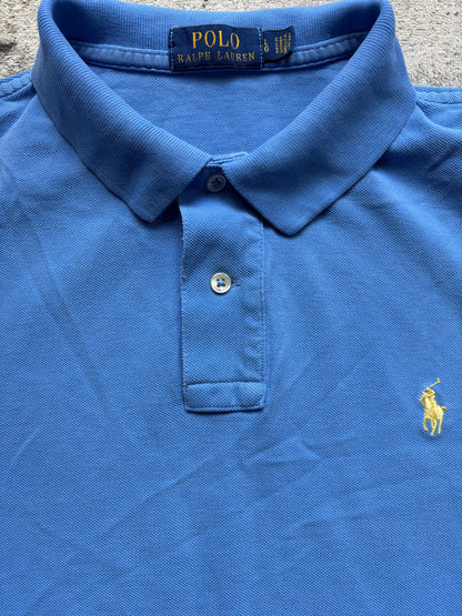 RALPH LAUREN POLO SHIRT BABYBLUE (L)