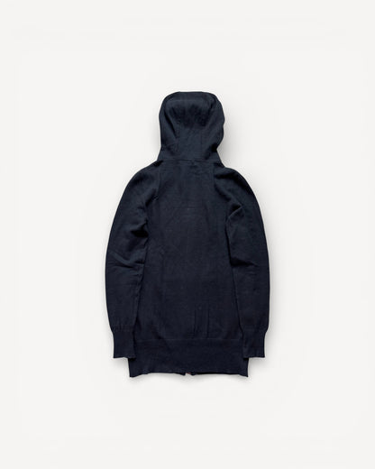 BURBERRY BLACK ZIP UP HOODIE (S)