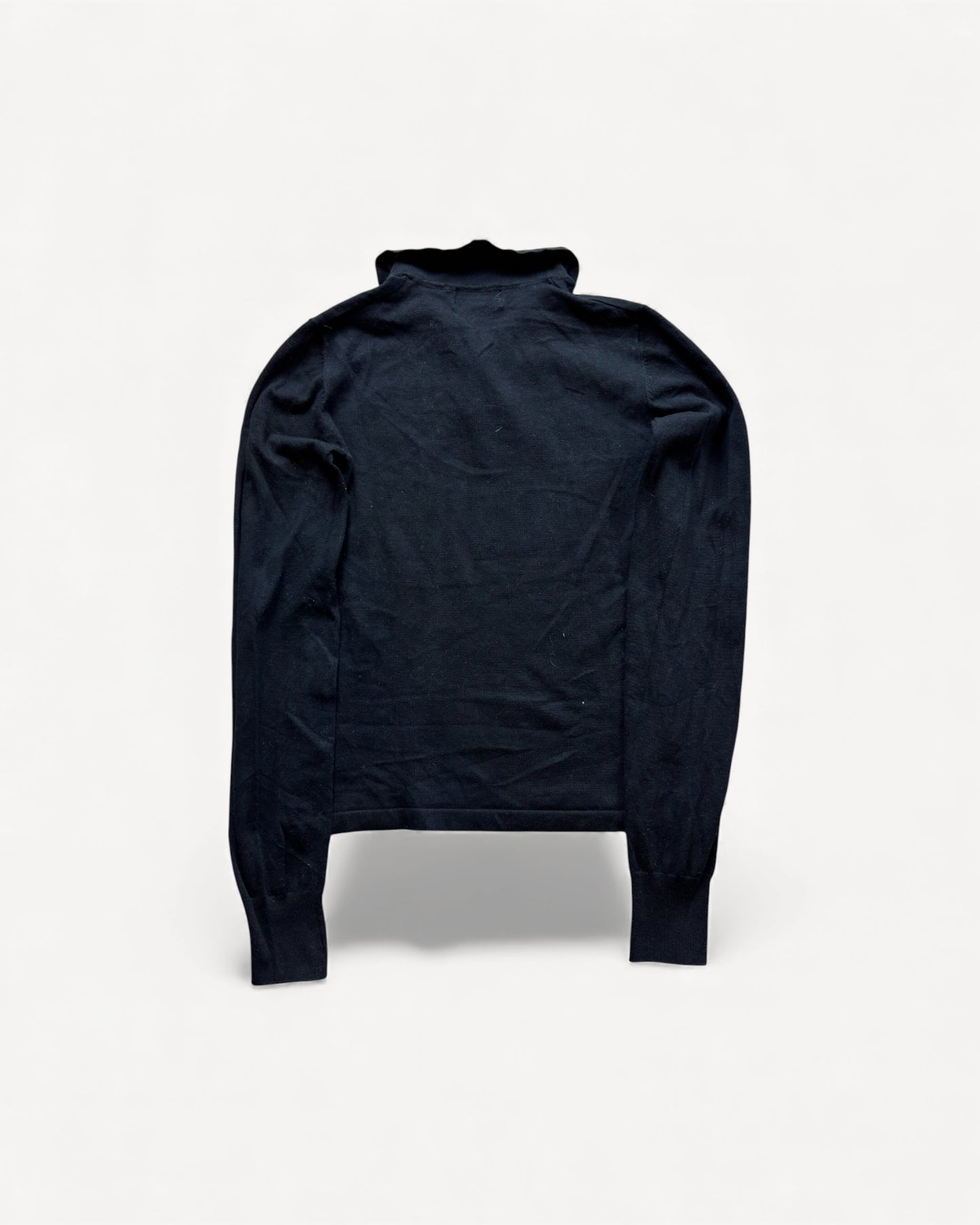 RALPH LAUREN POLO LONGSL. SHIRT BLACK (XS)