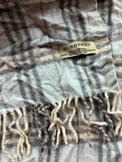 BURBERRY NOVACHECK SCARF LIGHT BLUE