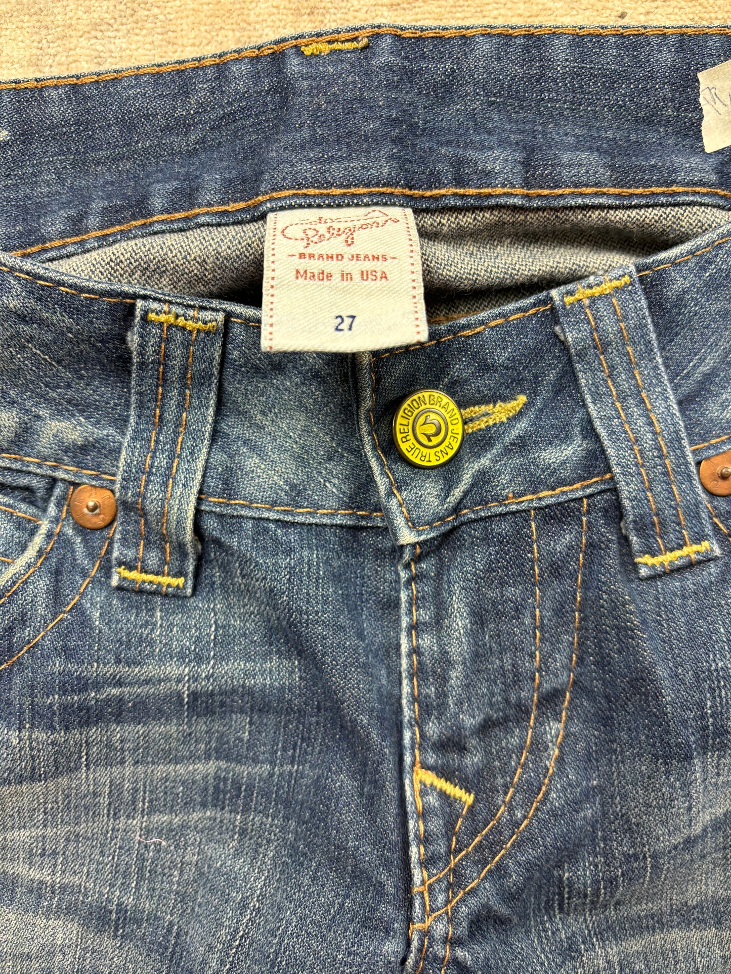 TRUE RELIGION JEANS W27 L32 #TR15