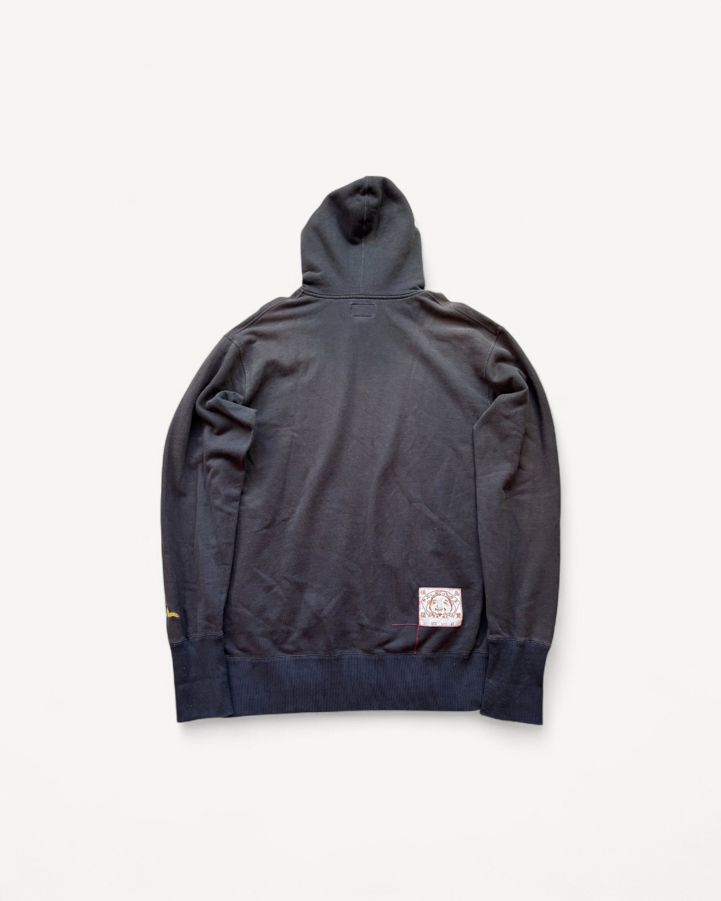 EVISU BLACK HOODIE (XL)