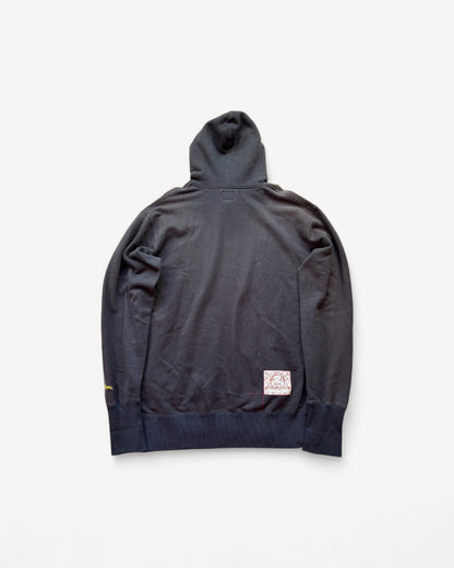 EVISU BLACK HOODIE (XL)