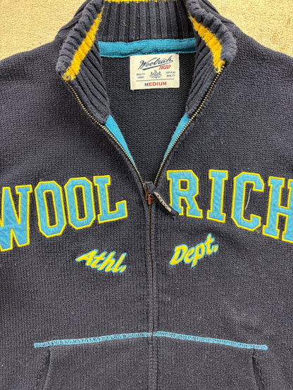 WOOLRICH ZIP UP KNIT (M)