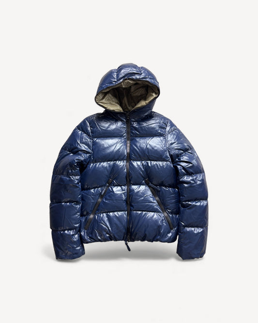 DUVETICA NAVY PUFFER JACKET (S/M)