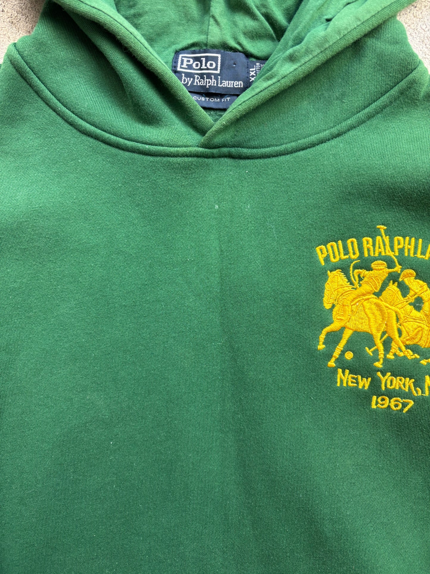 RALPH LAUREN GREEN HOODIE (L)