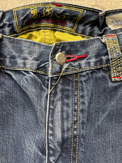 JAPANESE EMBROIDERED DENIM W34 L30 #JAP16