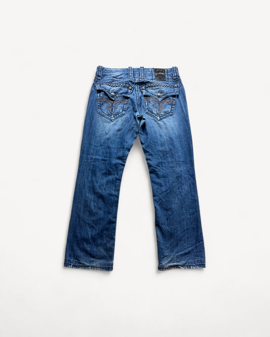 ROCK REVIVAL JEANS W33 L32 #RR30