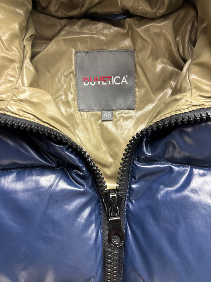 DUVETICA NAVY PUFFER JACKET (S/M)