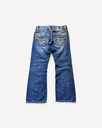 ROCK REVIVAL JEANS W34 L32 #RR12