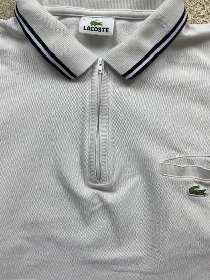 LACOSTE POLO SHIRT WHITE (L)