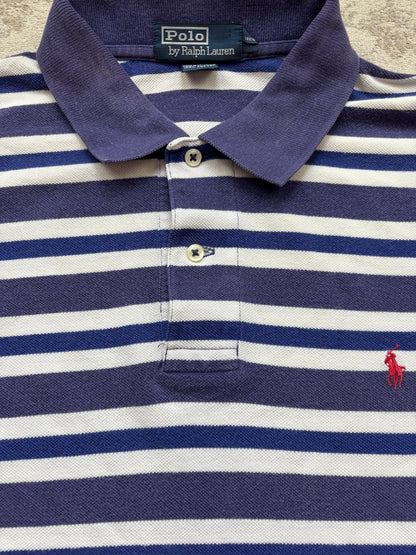 RALPH LAUREN POLO SHIRT STRIPED (L)