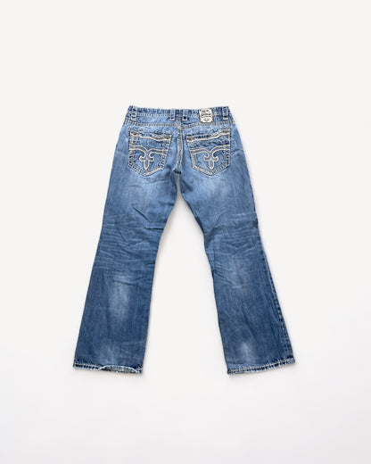 ROCK REVIVAL JEANS W33 L32 #RR6