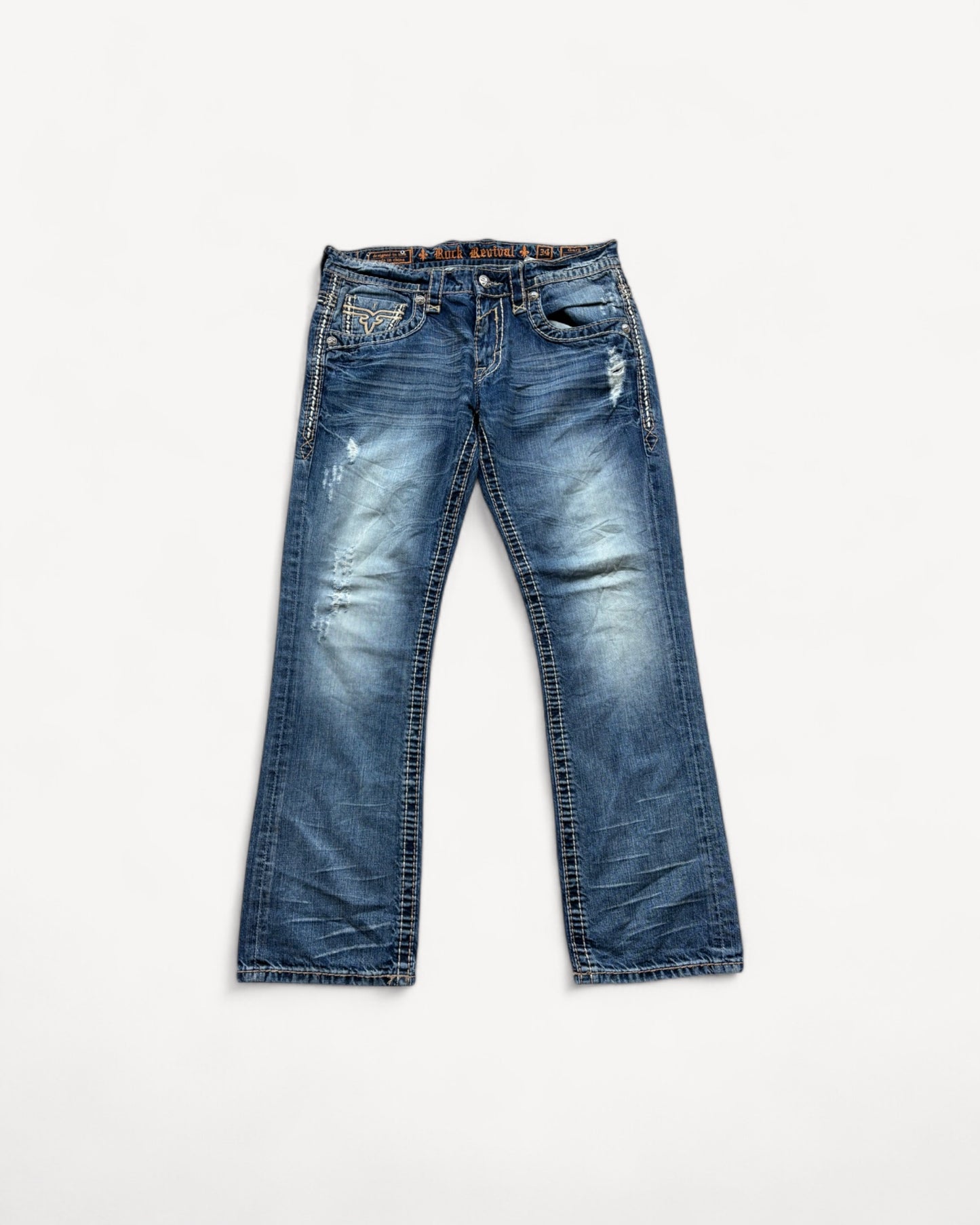 ROCK REVIVAL JEANS W34 L32 #RR13