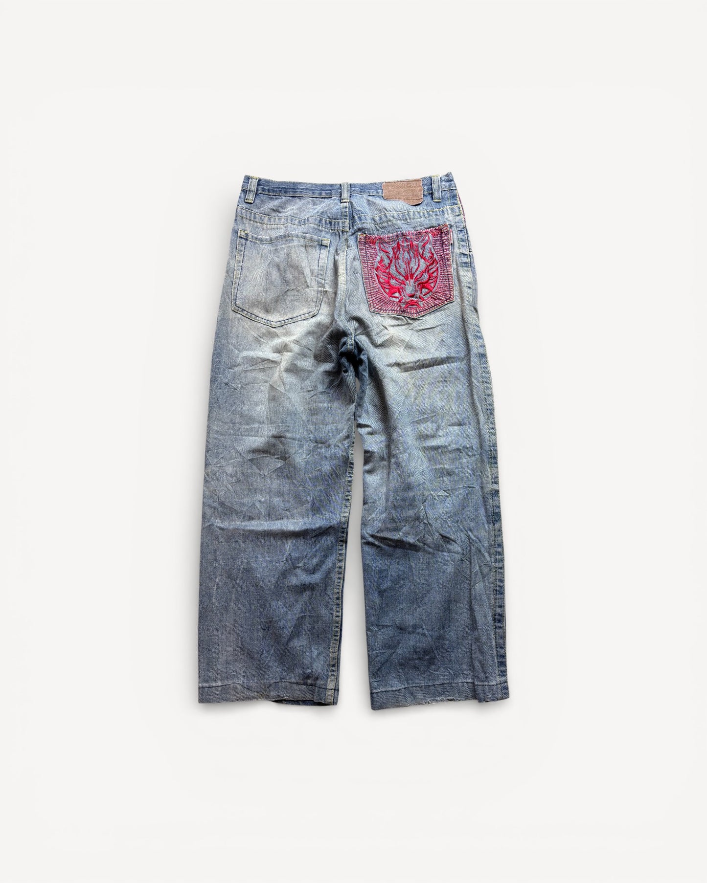 JAPANESE EMBROIDERED DENIM W31 L32 #JAP7