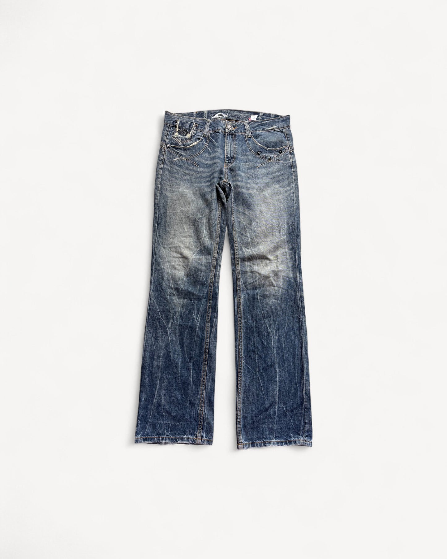 JAPANESE EMBROIDERED DENIM W36 L32 #JAP14