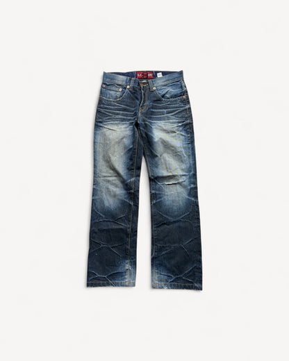 JAPANESE EMBROIDERED DENIM W29 L32 #JAP4